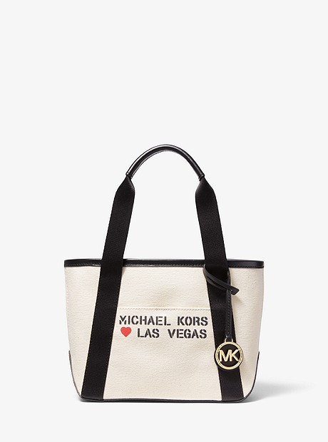 The Michael Small Canvas Las Vegas Tote Bag - NATURAL - 30S0G01T4I