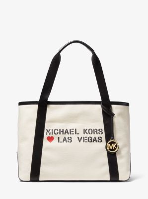 The Michael Large Canvas Las Vegas Tote Bag | Michael Kors