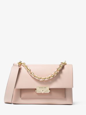 Cece Medium Two-Tone Leather Shoulder Bag