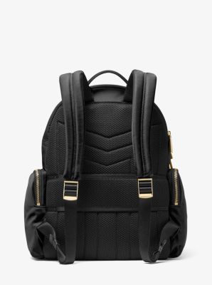 White Belt Lock Leather Mini Backpacks