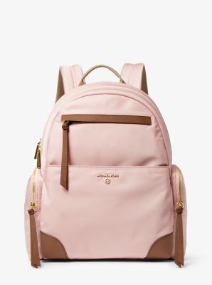 pink and white michael kors backpack
