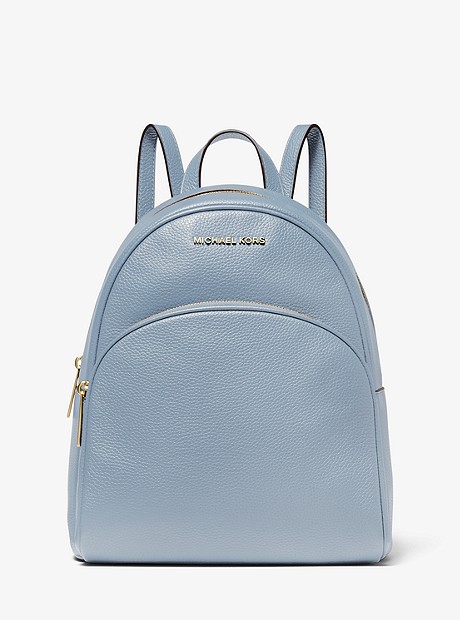 Abbey Medium Pebbled Leather Backpack - PALE BLUE - 30S0GAYB6L