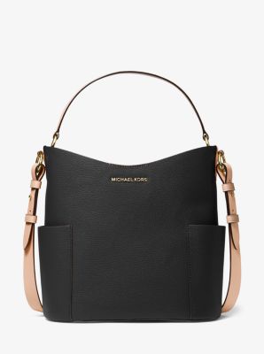 Bedford Medium Two-Tone Pebbled Leather Shoulder Bag | Michael Kors