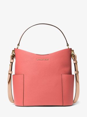 Bedford Medium Two-Tone Pebbled Leather Shoulder Bag | Michael Kors