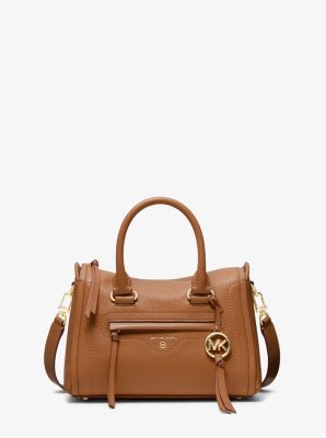 Michael Kors Carine Small Smokey Rose Leather Satchel