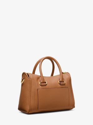 Carine Small Pebbled Leather Satchel image number 2
