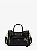 Carine Small Studded Pebbled Leather Satchel image number 0