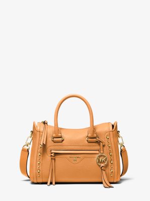 michael kors pebbled leather satchel