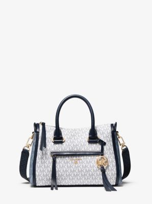 Carine Small Tri-Color Logo Satchel | Michael Kors