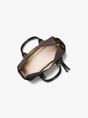 Carine Small Tri-Color Logo Satchel