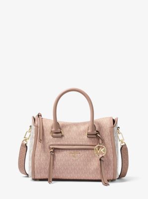 Carine Small Tri-Color Logo Satchel | Michael Kors