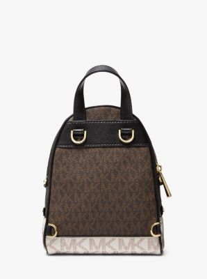 Michael Kors Rhea Mini Color-Block Logo Backpack