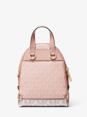 Michael Kors Rhea Mini Color-Block Logo Backpack