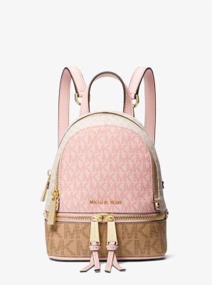 Michael kors pink mini on sale backpack