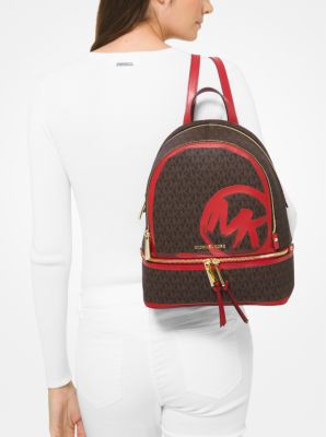 Michael Kors Ladies Colorblock Rhea Medium Signature Logo Backpack � :  : Clothing, Shoes & Accessories