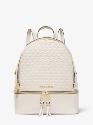 Rucksack Rhea Medium aus Leder mit Logoprägung image number 0