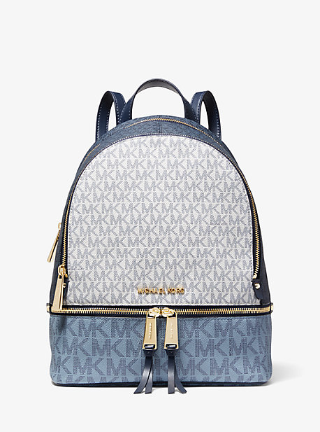 Shilling definitely Temple Rhea Medium Color-Block Logo Backpack | Michael Kors