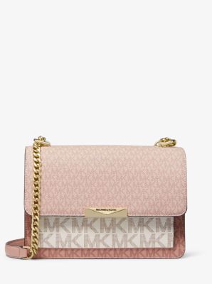 Jade Large Tri-color Logo Crossbody Bag 