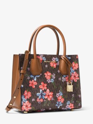 michael kors handbag with flowers