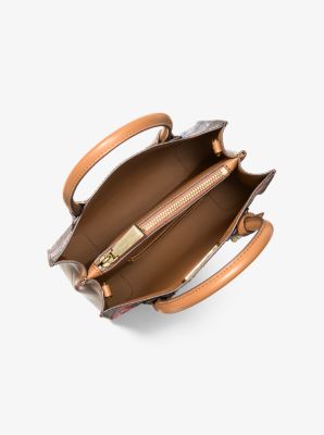 Mercer Medium Floral Logo Accordion Crossbody Bag