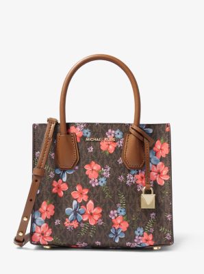 Mercer Medium Floral Logo Accordion Crossbody Bag