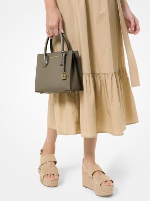 Mercer Medium Saffiano Leather Accordion Crossbody Bag