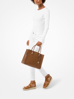 Mercer Large Saffiano Leather Tote Bag