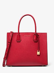 Mercer Large Saffiano Leather Tote Bag - BRIGHT RED - 30S0GM9T7L