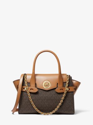 Michael Kors Carmen Small Flap Belted Leather Satchel - Macy's