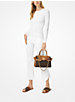 Carmen Small Logo and Leather Belted Satchel image number 2