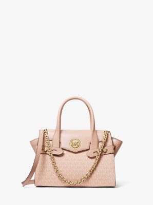 Carmen Small Logo and Leather Belted Satchel | Michael Kors Canada