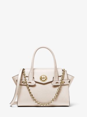 Michael Kors Carmen Small Saffiano Leather Belted Satchel