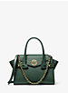 Carmen Small Saffiano Leather Belted Satchel image number 0