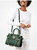 Carmen Small Saffiano Leather Belted Satchel image number 2