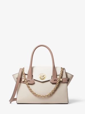 Carmen Small Color-Block Saffiano Leather Belted Satchel | Michael Kors