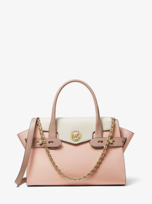 Michael Kors Marilyn Large Color-Block Saffiano Leather Satchel