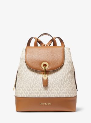 michael kors women's leather backpack