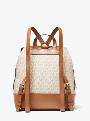 Raven medium logo and pebbled sales leather backpack