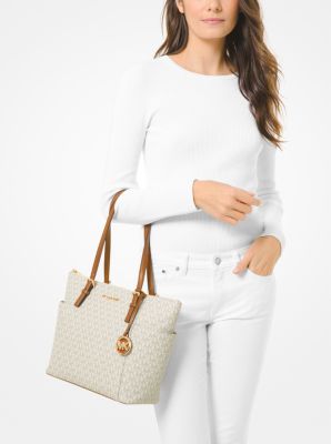 Jet Set Logo Top-Zip Tote Bag | Michael Kors