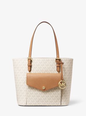 大人も着やすいシンプルファッション Bag Tote Pocket Logo Medium Set Jet | [US] Kors Michael バッグ