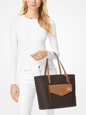 michael kors jet set large logo tote