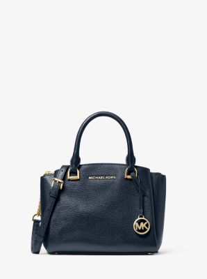 michael kors pebbled leather satchel