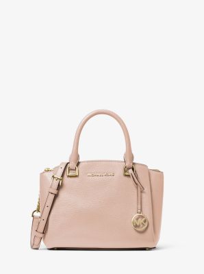 Maxine Small Pebbled Leather Satchel 
