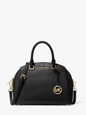 Maxine Medium Pebbled Leather Dome Satchel Michael Kors Canada