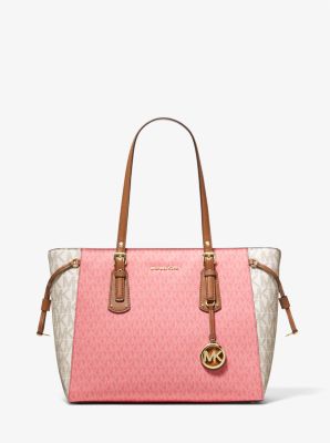 Voyager Medium Color-Block Logo Tote Bag | Michael Kors