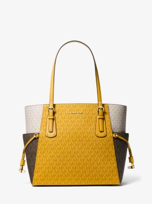 Voyager Small Color Block Logo Tote Bag Michael Kors