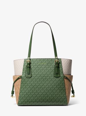 Michael+Kors+Voyager+Medium+Color-block+Logo+Tote for sale online