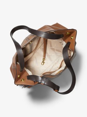 michael michael kors astor pebbled leather shoulder bag