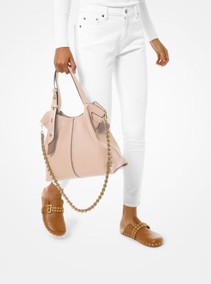 michael kors astor pebbled leather shoulder bag