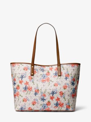 Carter Large Floral-Printed Logo Tote Bag | Michael Kors